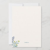 Einladung zur abstrakten Lässigen Bestätigung (Rückseite)