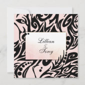 Einladung zur abstrakten Stammeshochzeit (Rückseite)