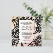 Einladung zur abstrakten Stammeshochzeit (Stehend Vorderseite)