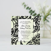 Einladung zur abstrakten Stammeshochzeit (Stehend Vorderseite)