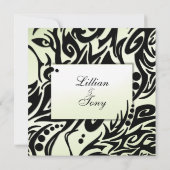 Einladung zur abstrakten Stammeshochzeit (Rückseite)