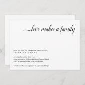 Einladung zur Adoption (für Kleinkinder oder Klein (Vorne/Hinten)