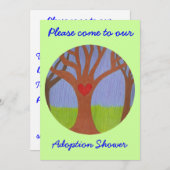 Einladung zur Adoption Tree Dusche (Vorne/Hinten)