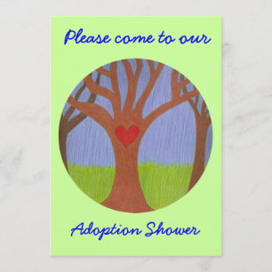 Einladung zur Adoption Tree Dusche