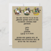 Einladung zur afrikanischen Wildlife Pawprint Coll (Rückseite)