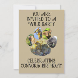 Einladung zur afrikanischen Wildlife Pawprint Coll