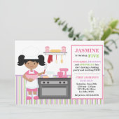 Einladung zur Afroamerikaner Geburtstagspartei (Stehend Vorderseite)