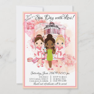 Einladung zur afroamerikanischen Spa-Party