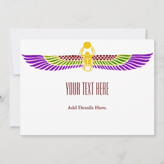 Einladung zur ägyptischen Geburtstagspartei - einf (Vorderseite)