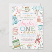 Einladung zur Alice im Wunderland, Einladung (Vorderseite)