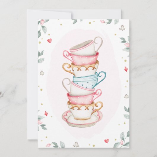 Einladung zur Alice im Wunderland, Einladung (Rückseite)