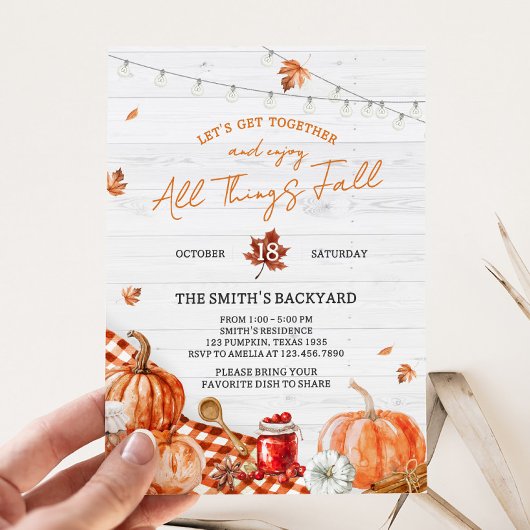 Einladung zur All Things Fall Festival-Party