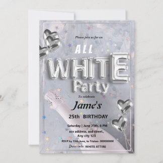 Einladung zur All White Party oder Veranstaltung