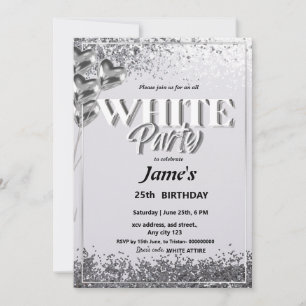 Einladung zur All White Party oder Veranstaltung
