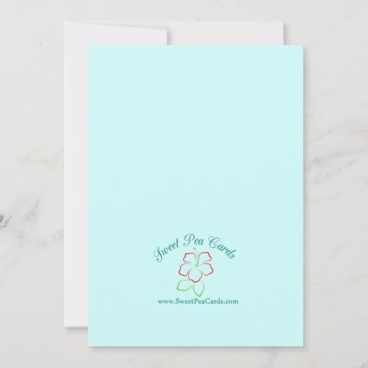 Einladung zur Aloha GRAD Graduiertenparty (Rückseite)