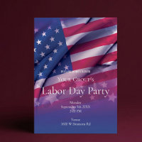 Einladung zur American Flag Labor Day-Party