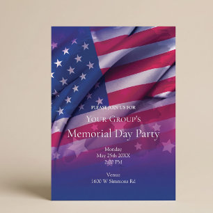 Einladung zur American Flag Memorial Day Party