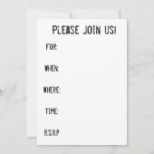 Einladung zur amerikanischen Flagge (Rückseite)