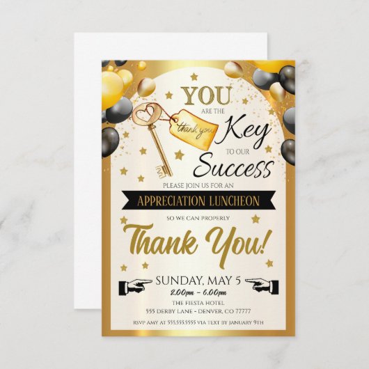 Einladung zur Anerkennung (Vorne/Hinten)