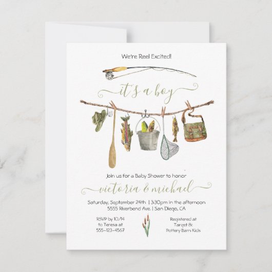 Einladung zur Angelschülerdusche (Vorderseite)