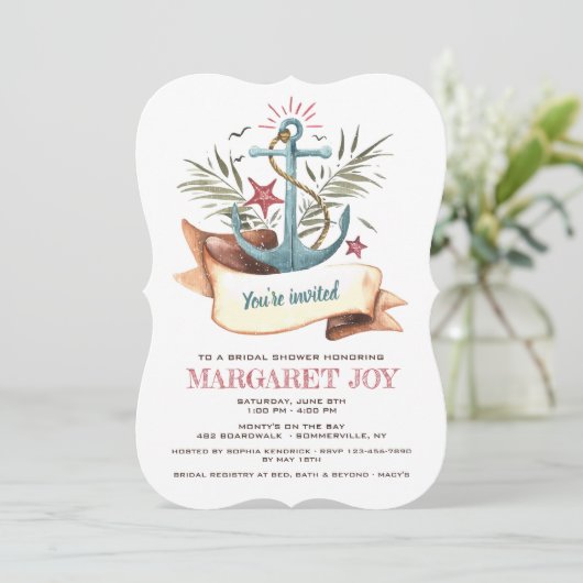 Einladung zur Ankerblume (Stehend Vorderseite)