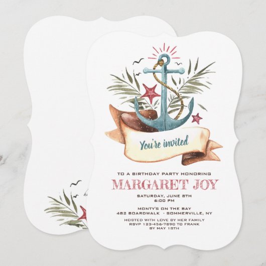 Einladung zur Ankerblume (Vorne/Hinten)