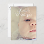 Einladung zur Ankündigung einer Neugeburt (Vorne/Hinten)