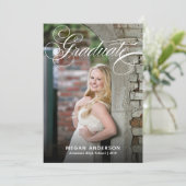 Einladung zur Ankündigung eines eleganten Foto Abs (Stehend Vorderseite)