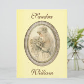 Einladung zur antiken Braut (Stehend Vorderseite)