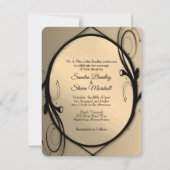 Einladung zur antiken Goldhochzeit (Vorderseite)