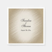 Einladung zur antiken Goldhochzeit Serviette (Vorderseite)