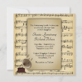 Einladung zur antiken Gramophone Music Wedding The (Vorderseite)
