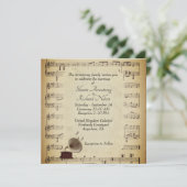 Einladung zur antiken Gramophone Music Wedding The (Stehend Vorderseite)
