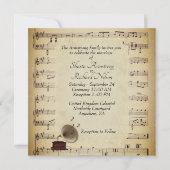 Einladung zur antiken Gramophone Music Wedding The (Vorderseite)