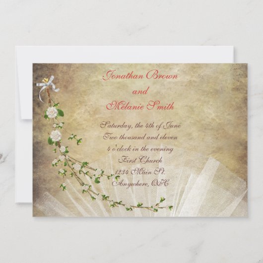 Einladung zur antiken Hochzeit (Rückseite)