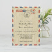 Einladung zur antiken Luftpost (Stehend Vorderseite)