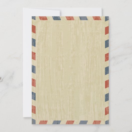 Einladung zur antiken Luftpost (Rückseite)