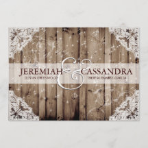 Einladung zur antiken Sparkle White Lace Hochzeit