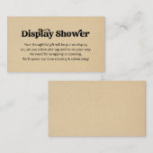 Einladung zur Anzeige von Duschen (Vorne/Hinten)