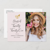 Einladung zur Apotheke mit weißer Schrift Postkarte (Vorne/Hinten)