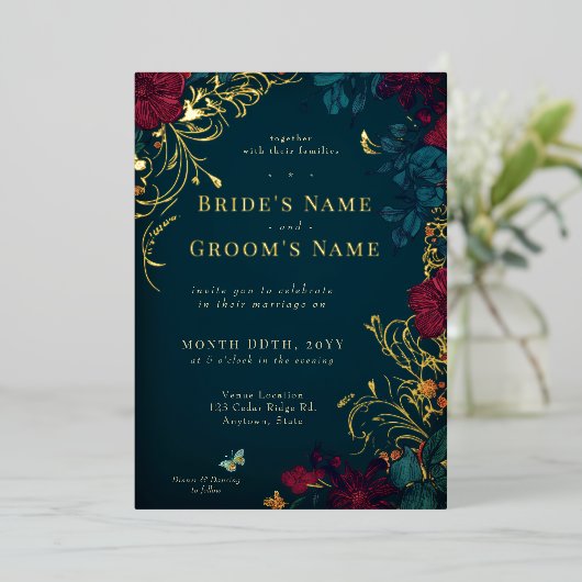 Einladung zur aquamarinen und roten Seeblick (Stehend vorne)