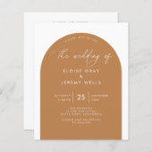 Einladung zur Arch-Hochzeit (Vorne/Hinten)