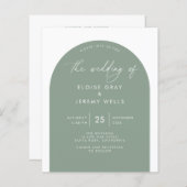 Einladung zur Arch-Hochzeit (Vorne/Hinten)