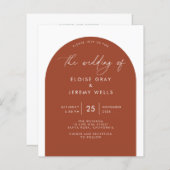 Einladung zur Arch-Hochzeit (Vorne/Hinten)