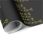 Einladung zur Aufkleber-Formel für Physik Geschenkpapier (Rolleneckpunkt)