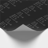 Einladung zur Aufkleber-Formel für Physik Geschenkpapier (Ecke)