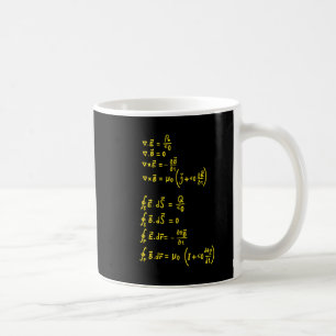 Einladung zur Aufkleber-Formel für Physik Kaffeetasse