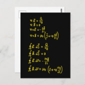 Einladung zur Aufkleber-Formel für Physik Postkarte (Vorne/Hinten)