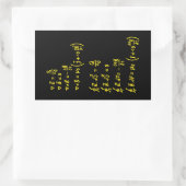 Einladung zur Aufkleber-Formel für Physik Rechteckiger Aufkleber (Tasche)