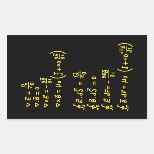 Einladung zur Aufkleber-Formel für Physik Rechteckiger Aufkleber (Vorderseite)